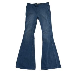 We The Free Free People Flare Jeans 28 Blue High Rise Bell Bottom 31” Inseam
